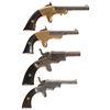 Image 1 : Four Single Shot Derringers -A) H. C. Lombard & Co. Derringer