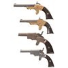 Image 2 : Four Single Shot Derringers -A) H. C. Lombard & Co. Derringer