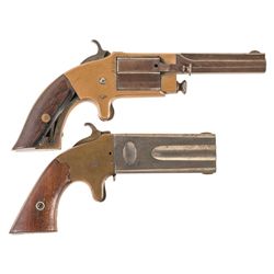 Two Antique Handguns -A) Rollin White Arms Single Shot Pocket Pistol