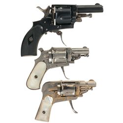 Three European Double Action Revolvers -A) European Revolver