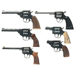 Collector's Lot of Six Harrington & Richardson Double Action Revolvers -A) Harrington & Richardson S