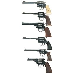 Collector's Lot of Six Harrington & Richardson Double Action Revolvers -A) Harrington & Richardson M