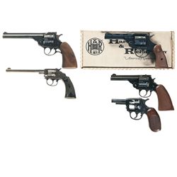 Collector's Lot of Four Harrington & Richardson Double Action Revolvers with One Starter Pistol -A) 
