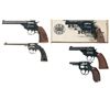 Image 1 : Collector's Lot of Four Harrington & Richardson Double Action Revolvers with One Starter Pistol -A) 