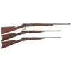 Image 1 : Collector's Lot of Three Winchester Rifles -A) Winchester Model 55 Takedown Lever Action Rifle