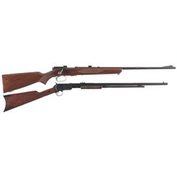 Collector's Lot of Two Winchester Rifles -A) Winchester Model 43 Bolt Action Rifle