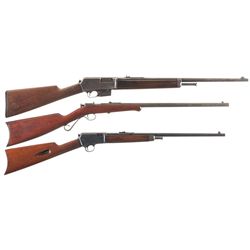 Collector's Lot of Three Winchester Rifles -A) Winchester Model 1905 Semi-Automatic Rifle