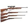 Image 1 : Collector's Lot of Four Winchester Rifles -A) Winchester Model 100 Semi-Automatic Rifle with Scope