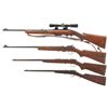 Image 2 : Collector's Lot of Four Winchester Rifles -A) Winchester Model 100 Semi-Automatic Rifle with Scope