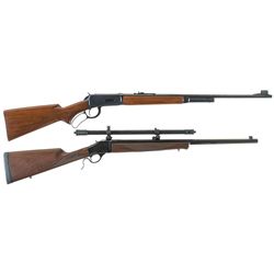 Two Winchester Rifles -A) Winchester Model 64 Lever Action Rifle