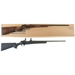 Two Bolt Action Rifles -A) CZ Model 527 Varmint Rifle with Box