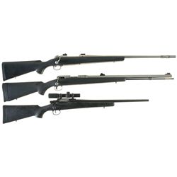 Three Bolt Action Rifles -A) Winchester Model 70 Classic Stainless Boss Rifle