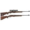 Image 1 : Two Winchester Model 88 Lever Action Rifles -A) Winchester Model 88 Rifle with Scope