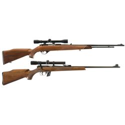 Two Scoped Rifles -A) Weatherby Mark XXII Semi-Automatic Rifle