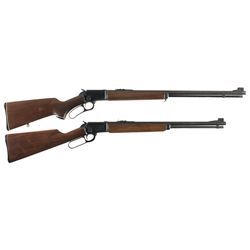 Two Marlin Lever Action Rifles -A) Marlin Model Golden 39A Rifle
