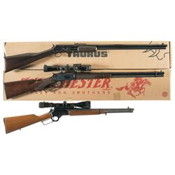 Three Sporting Long Guns -A) Taurus International Thunderbolt Slide Action Rifle with Box.