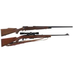 Two Winchester Rifles -A) Winchester Model 70 Bolt Action Rifle
