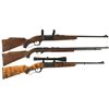 Image 1 : Three Sporting Rifles -A) Savage Model 99M Lever Action Rifle with Scope Mounts