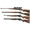 Image 2 : Four Lever Action Long Guns -A) Savage Model 99 Rifle with Scope