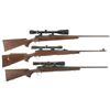 Image 1 : Collector's Lot of Three Scoped Remington Bolt Action Rifles -A) Remington Sportsman 78 Rifle