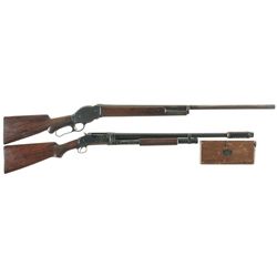 Collector's Lot of Two Winchester Shotguns -A) Winchester Model 1901 Lever Action Shotgun