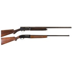 Two Semi-Automatic Shotguns -A) Early Fabrique Nationale Auto 5 Shotgun