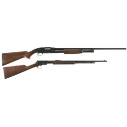 Two Winchester Slide Action Long Guns -A) Winchester 20 Gauge Model 12 Shotgun
