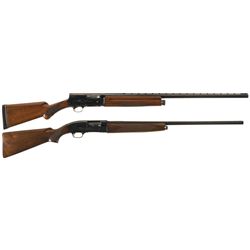 Two Semi-Automatic Shotguns -A) Belgian Browning Auto 5 Light 12 Shotgun