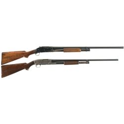 Two Winchester Slide Action Shotguns -A) Winchester Model 1897 Shotgun