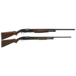 Collector's Lot of Two Winchester Model 12 Slide Action Shotguns -A) Winchester Model 12 Shotgun