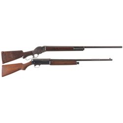 Collector's Lot of Two Winchester Shotguns -A) Winchester Model 1901 Lever Action Shotgun