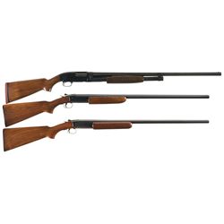Collector's Lot of Three Winchester Shotguns -A) Winchester Model 12 Heavy Duck Slide Action Shotgun