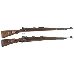Collector's Lot of Two Mauser Model 98 Bolt Action Rifles -A) Mauser "byf" Code 41 Date Model 98 Rif