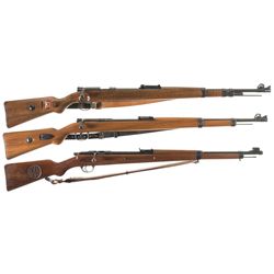 Three German Single Shot Bolt Action Rifles -A) Gustloff Werke Model KKW Rifle