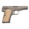 Image 2 : Engraved Fabrique Nationale Model 1910 Semi-Automatic Pistol with Ivory Grips and Case