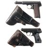 Image 1 : Two Nazi Proofed European Semi-Automatic Pistols with Holsters -A) Astra Model 600 Pistol with Extra