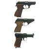 Image 2 : Collector's Lot of Three Mauser Semi-Automatic Pistols -A) Mauser Gamba Production Model HSc Pistol