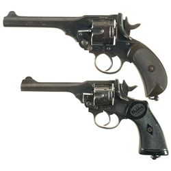 Collector's Lot of Two Webley & Scott Double Action Revolvers -A) Webley & Scott Mark III Revolver