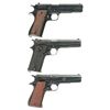 Image 2 : Three European Semi-Automatic Pistols -A) Llama Pistol with Guarda Civil Markings and Five Extra Mag