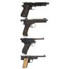 Image 2 : Four Semi-Automatic Pistols -A) Scarce Spanish Civil War Production Isard Pistol, Serial Number 64