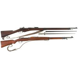Two Military Bolt Action Rifles -A) Remington Model 1907-15 French Contract Rifle