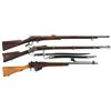 Image 1 : Three Rifles -A) Unidentified Belgian Single Shot Lever Action Rifle