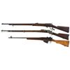 Image 2 : Three Rifles -A) Unidentified Belgian Single Shot Lever Action Rifle