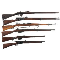 Four European Bolt Action Rifles and Two Carbines -A) Dutch Beaumont Model 1871/88 Rifle