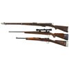Image 2 : Three Bolt Action European Military Long Guns -A) Schmidt Rubin Model 1896/11 Bolt Action Rifle