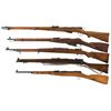 Image 2 : Five  European Bolt Action Rifles -A) Swiss Model 1911 Straight Pull Rifle