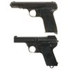 Image 1 : Collector's Lot of Two European Semi-Automatic Pistols -A) Nazi Proofed MAB Model D Pistol