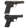 Image 2 : Collector's Lot of Two European Semi-Automatic Pistols -A) Nazi Proofed MAB Model D Pistol