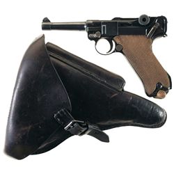 Krieghoff Suhl Marked 1921 Dated DWM Luger with Holster