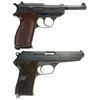 Image 2 : Two Semi-Automatic Pistols -A) World War II Walther "ac/43" Code P38 Pistol with 1943 Dated Holster